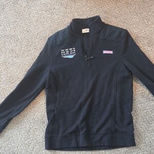 Vineyard Vines Black Quarter-Zip Pullover Cape May